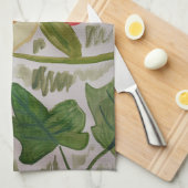 Winter Blume & Holly Teetuch Geschirrtuch (Viertel Falte)