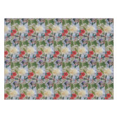 Winter Blume & Holly Tischdecke (Vorderseite (Horizontal))