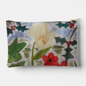 Winter Blume & Holly Zubehörtasche (Rückseite)