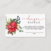 Winter-Blume Kinderdusche Windelwaschmaschine Begleitkarte (Vorderseite)