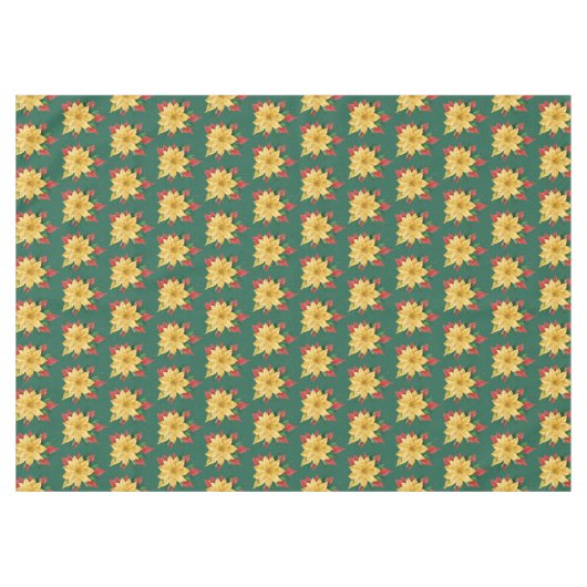 Winter Blume Pattern Tablecloth Tischdecke (Vorderseite (Horizontal))