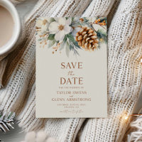 Winter Blume Pine Tree Cone Hochzeit