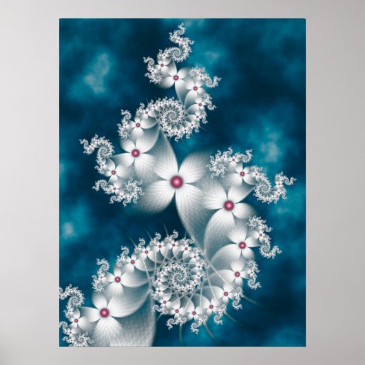 Winter-Blume Poster (Vorne)