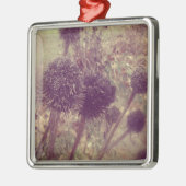 Winter Blume Seedpods Silbernes Ornament (Links)