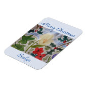 Winter Blume & Weihnachten Magnet (Linke Seite)