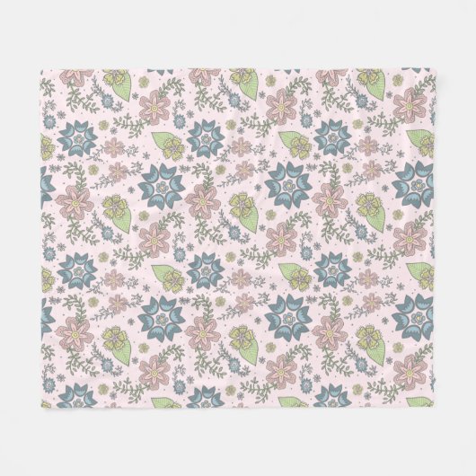 Winter-Blumen in der rosa Decke (Vorderseite (Horizontal))