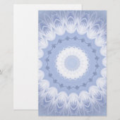 Winter-Blumen-Kaleidoskop Briefpapier (Vorne/Hinten)