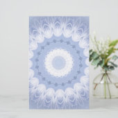 Winter-Blumen-Kaleidoskop Briefpapier (Stehend Vorderseite)