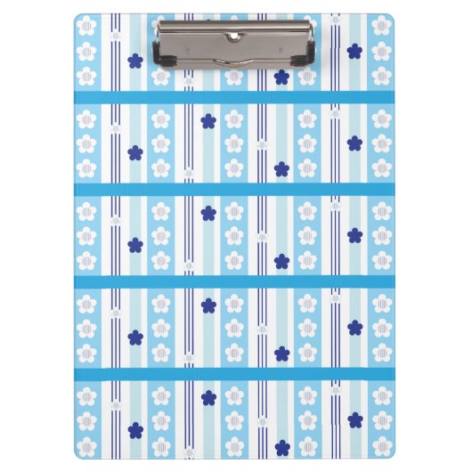 Winter-Blumen Klemmbrett (Vorderseite)