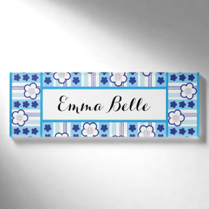 Winter-Blumen Namenschild