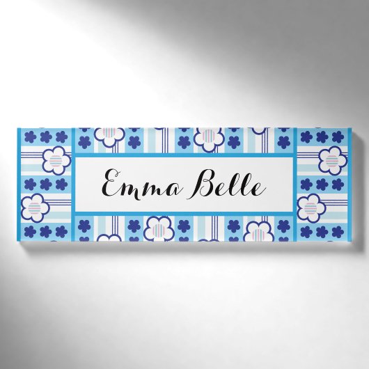 Winter-Blumen Namenschild (Vorderseite)