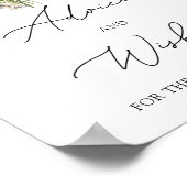 Winter-Blumenberatung und Wünsche für Neugeborene Poster (Ecke)