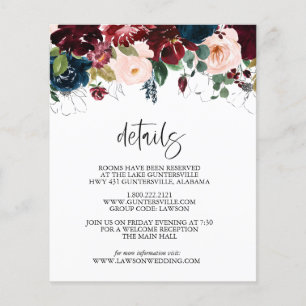 Winter-Blumendetails Haushalt Flyer