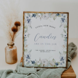 Winter-Blumenrahmen schätzen wie viele Brautpartys Poster