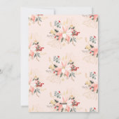 Winter Blumenstrauch Grün schönstes Foto Feiertagskarte (Rückseite)