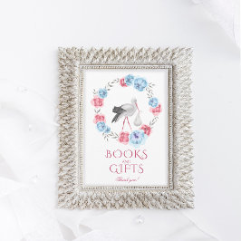 Winter Blush Pink Baby Dusche Geschenke Tafelschil Einladung