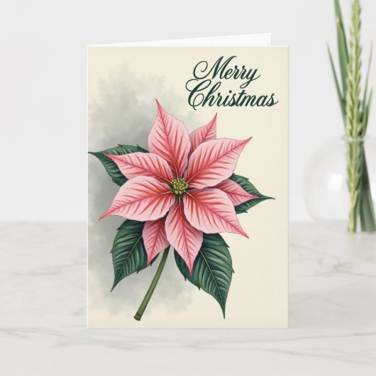 Winter-Blüten-Weihnachtskarte Karte (Vorderseite)