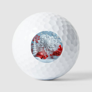 Winter-Blütenkomposition Golfball