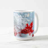 Winter-Blütenkomposition Kaffeetasse (VorderseiteRechts)