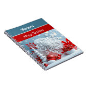 Winter-Blütenkomposition Notizblock (Rechte Seite)
