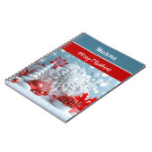 Winter-Blütenkomposition Notizblock (Linke Seite)
