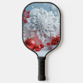 Winter-Blütenkomposition Pickleball Schläger (Vorderseite)