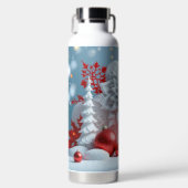 Winter-Blütenkomposition Trinkflasche (Vorderseite)