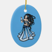 Winter Bly Dancer Goddess Keramik Ornament (Vorne)