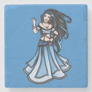 Winter Bly Dancer Goddess Steinuntersetzer