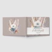 Winter Boho Floral Wedding | Beige Guest Book Gästebuch (Voll)