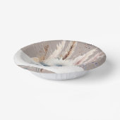 Winter Boho Floral Wedding | Beige Pappteller (Gewinkelt)