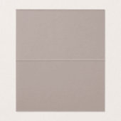 Winter Boho Floral Wedding | Beige Platzkarte (Innenseite Aufgefaltet)