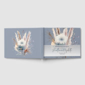 Winter Boho Floral Wedding | Blue Guest Book Gästebuch (Voll)