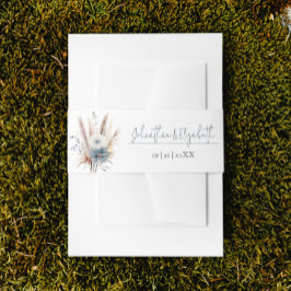 Winter Boho Floral Wedding | Weiß Einladungsbanderole