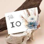 Winter Boho Floral Wedding | Weiß Tischnummer