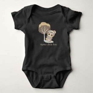 Winter Boho Pinguin mit Text Baby Bodysuit Strampler