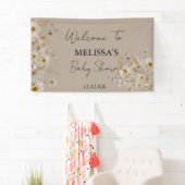 Winter Boho Rustikale Wildblumen Begrüßungsbanner Banner (Insitu)