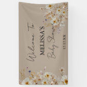 Winter Boho Rustikale Wildblumen Begrüßungsbanner Banner (Vertikal)