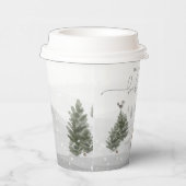 Winter Boho Wald Baby Shower Pappbecher (Rechts)