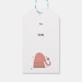Winter Boho Weihnachtsmagie Weihnachten Geschenkanhänger (Rückseite)