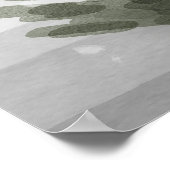 Winter Boho Woodland Baby Shower Poster Sign (Ecke)