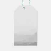 Winter Boho Woodland Baby Showmarke Geschenkanhänger (Rückseite)