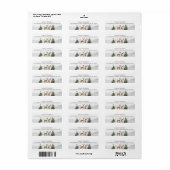 Winter Boho Woodland Babydusche Rücksendeadresse (Vorne)