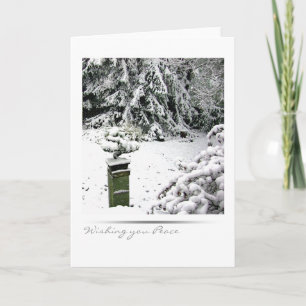 Winter-Bonsais Feiertagskarte