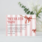 Winter Books for Baby Card  Begleitkarte (Stehend Vorderseite)