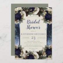 Winter Botanical Blue | Winterweißes Brautparty