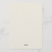 Winter Botanical Christmas Dinner Party Einladung (Rückseite)