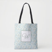 Winter Botanical Frost Monogram Tasche (Vorderseite)