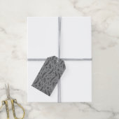 Winter Botanical Gift Tag - Grau Tag Geschenkanhänger (Mit Garn)