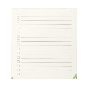 Winter Botanical Küchen-Marktliste Magnetpad Notizblock
